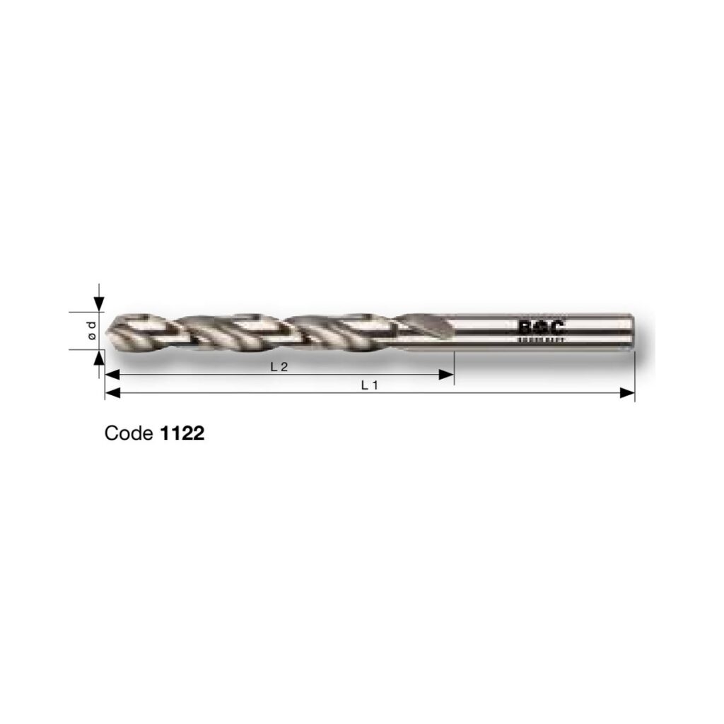 BOHRCRAFT PROFI PLUS HSS-G DIN 338 Typ N geschliffen mit Kreuzanschliff