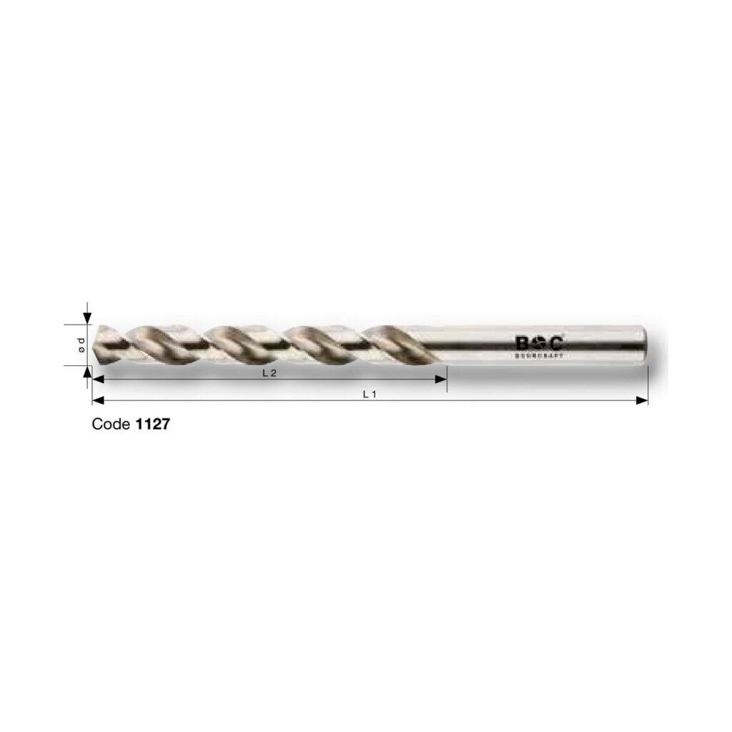BOHRCRAFT PROFI PLUS HSS-G DIN 338 Typ W für Aluminium