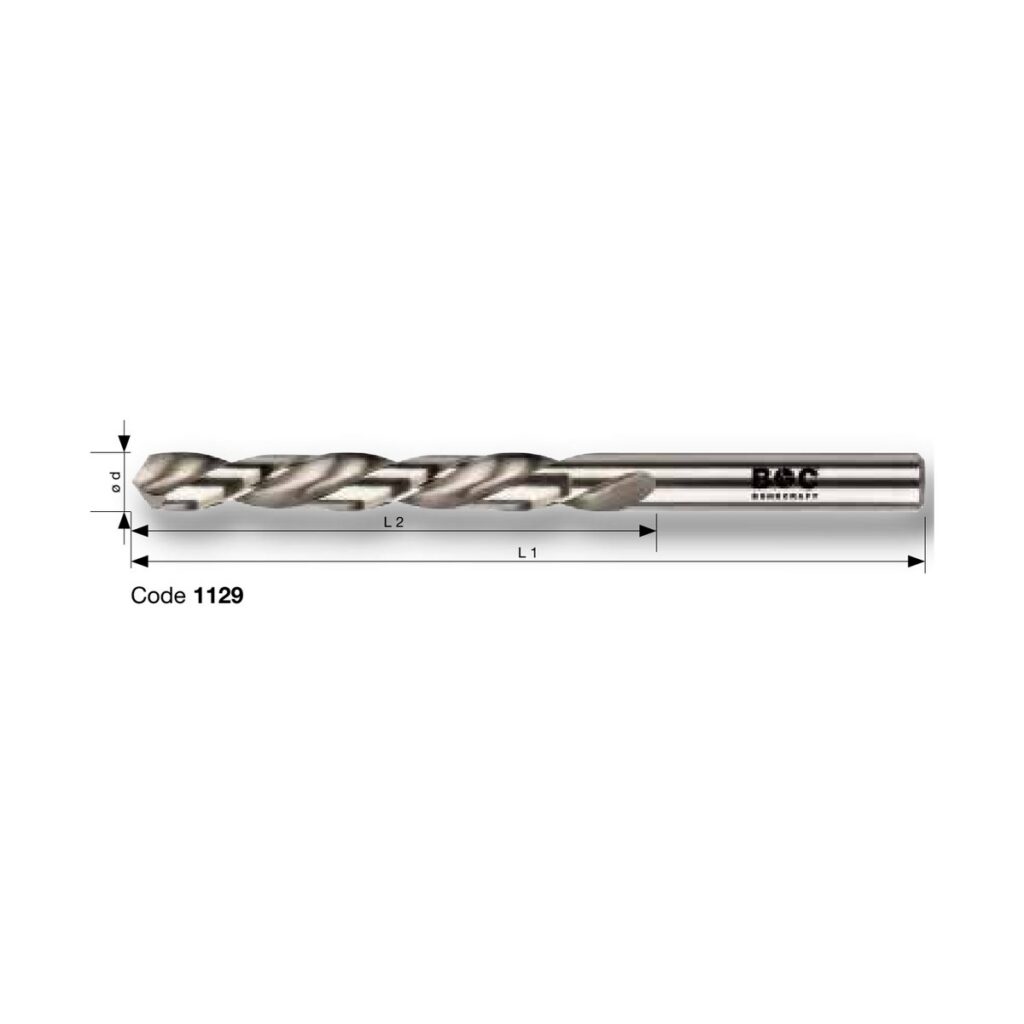 BOHRCRAFT PROFI PLUS HSS-G DIN 338 Typ LN linksschneidend mit Kreuzanschliff