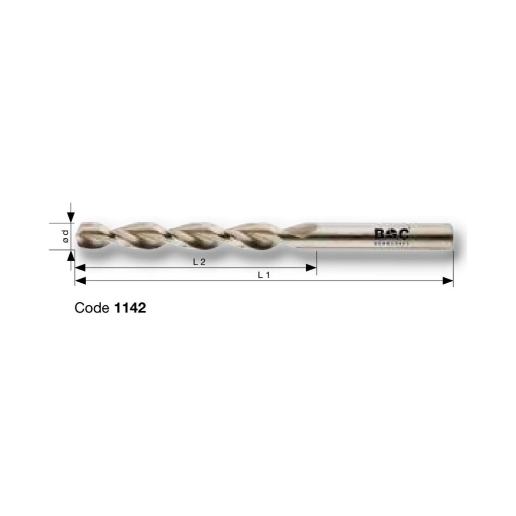 BOHRCRAFT PROFI PLUS HSS-E Co5 Mehrbereichsbohrer DIN 338 Typ U-TL