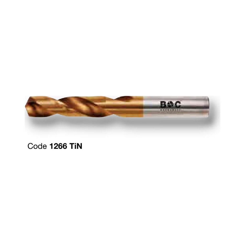 BOHRCRAFT PROFI PLUS HSS-E Co5 DIN 1897 Typ N TiN-beschichtet, extra kurz
