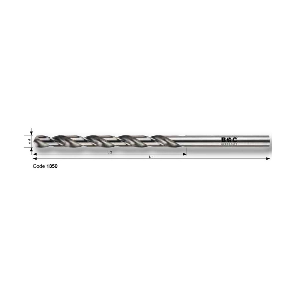 BOHRCRAFT HSS-G DIN 340 geschliffen mit Kreuzanschliff, lang