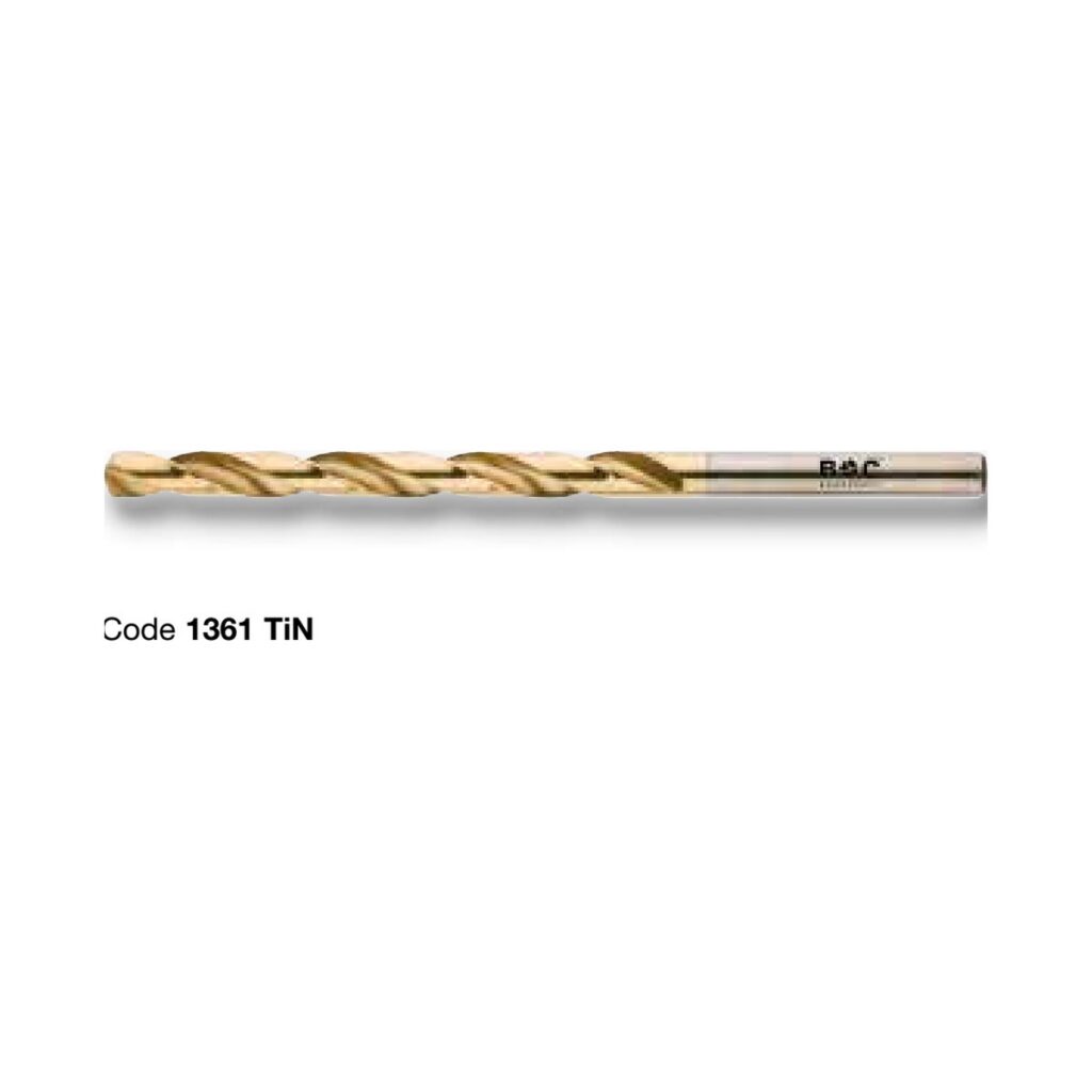 BOHRCRAFT PROFI PLUS HSS-E Co5 DIN 340 Typ N TiN-beschichtet, lang