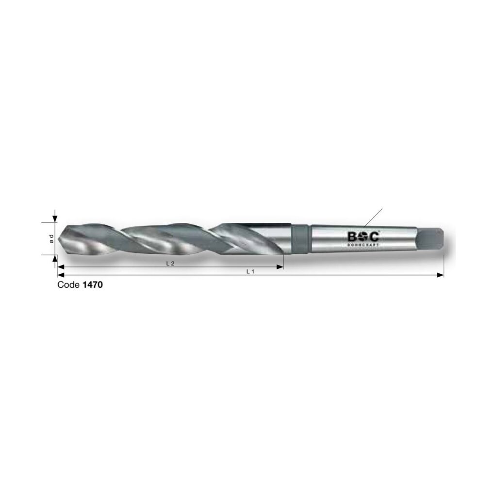 BOHRCRAFT PROFI PLUS HSS-E Co5 DIN 345 Typ N mit Morsekonus