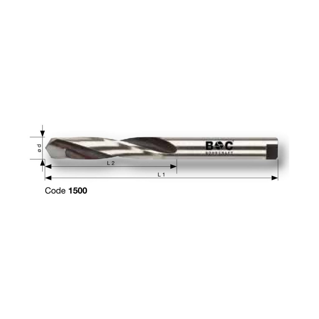 BOHRCRAFT PROFI PLUS HSS Spiralbohrer DIN 8037 mit HM-Schneiden