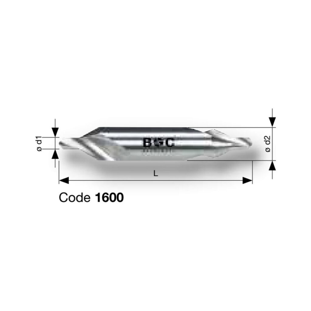 BOHRCRAFT HSS-G Zentrierbohrer DIN 333 Form A 60 Grad